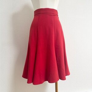 Reproduction Swing Dance Era Costume 1940s Aris Allen Red Flared Women's Skirt S